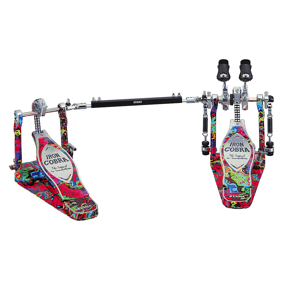 Tama Iron Cobra HP900PWMPR Psychedelic Rainbow Power Glide Double von Tama