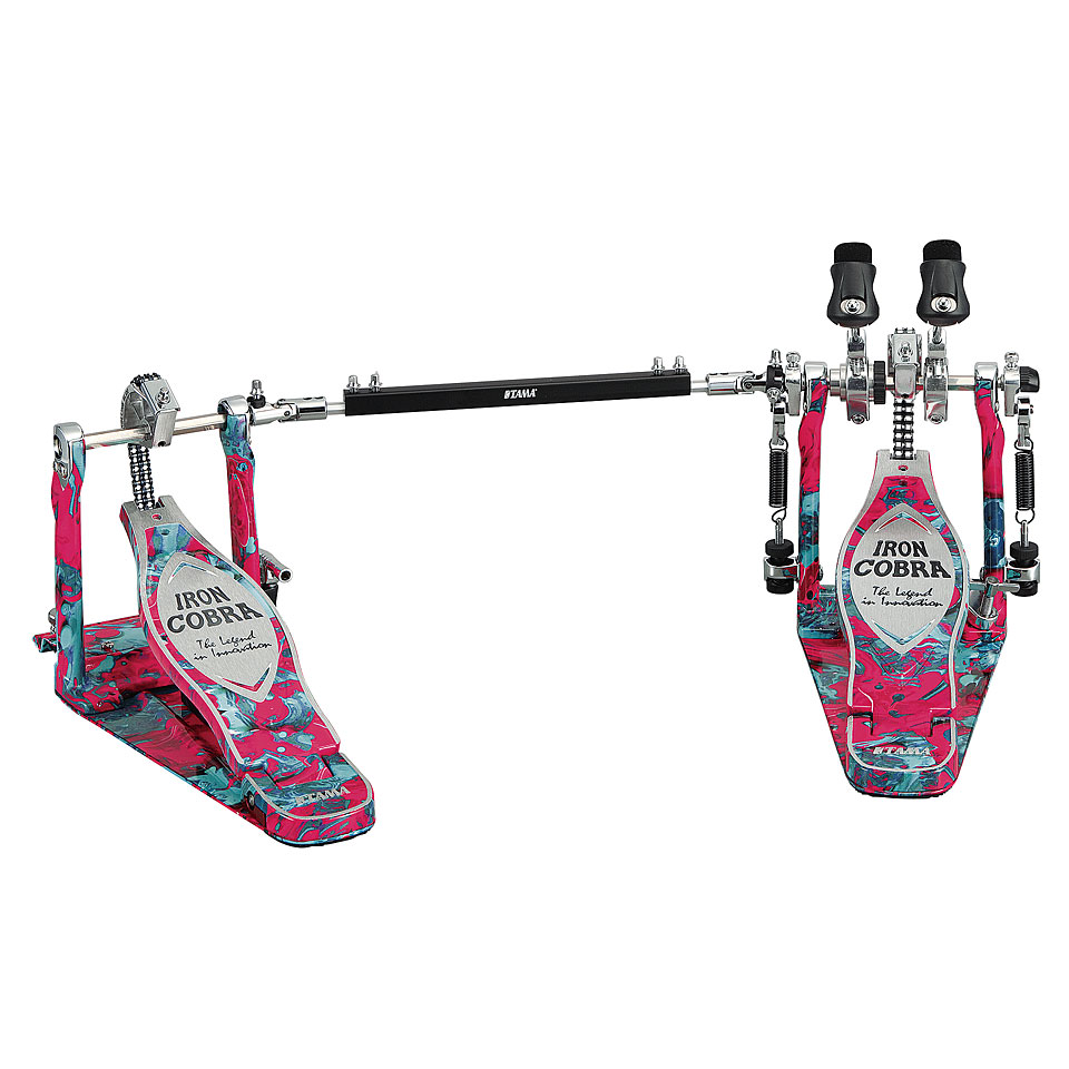 Tama Iron Cobra HP900RWMCS Coral Swirl Rolling Glide Double Pedal von Tama