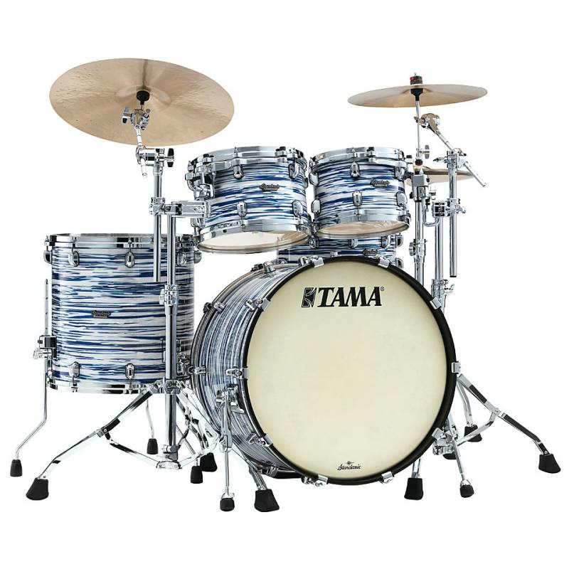 Tama Starclassic Maple 22" Blue & White Oyster 4 Pcs. Shell Set von Tama