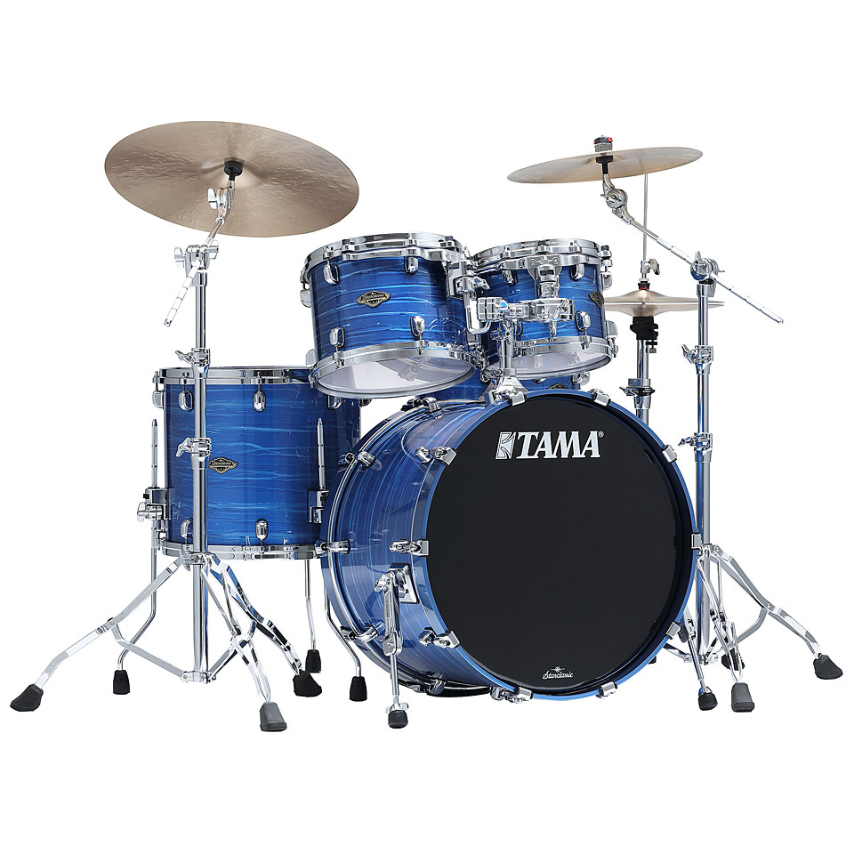 Tama Starclassic Walnut/Birch 4pc Lacquer Ocean Blue Ripple Schlagzeug von Tama