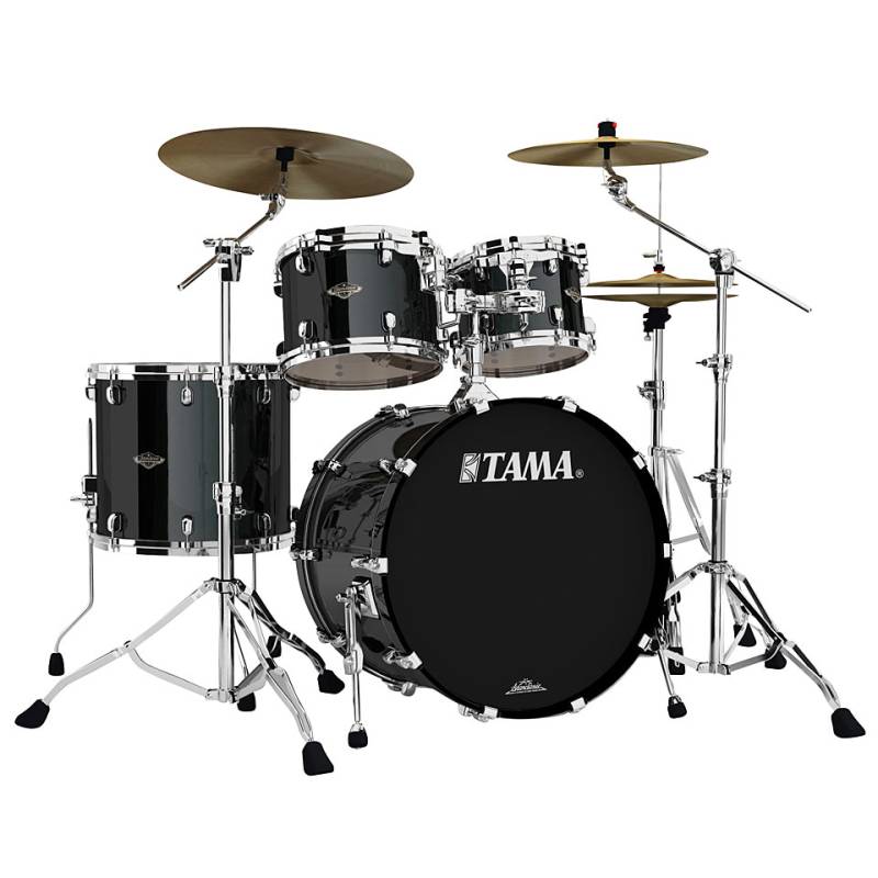 Tama Starclassic Walnut/Birch WBS42S-PBK 4pc Piano Black Schlagzeug von Tama