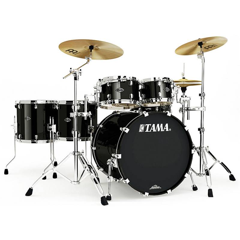 Tama Starclassic Walnut/Birch WBS52RZS-PBK 5pc Piano Black Schlagzeug von Tama