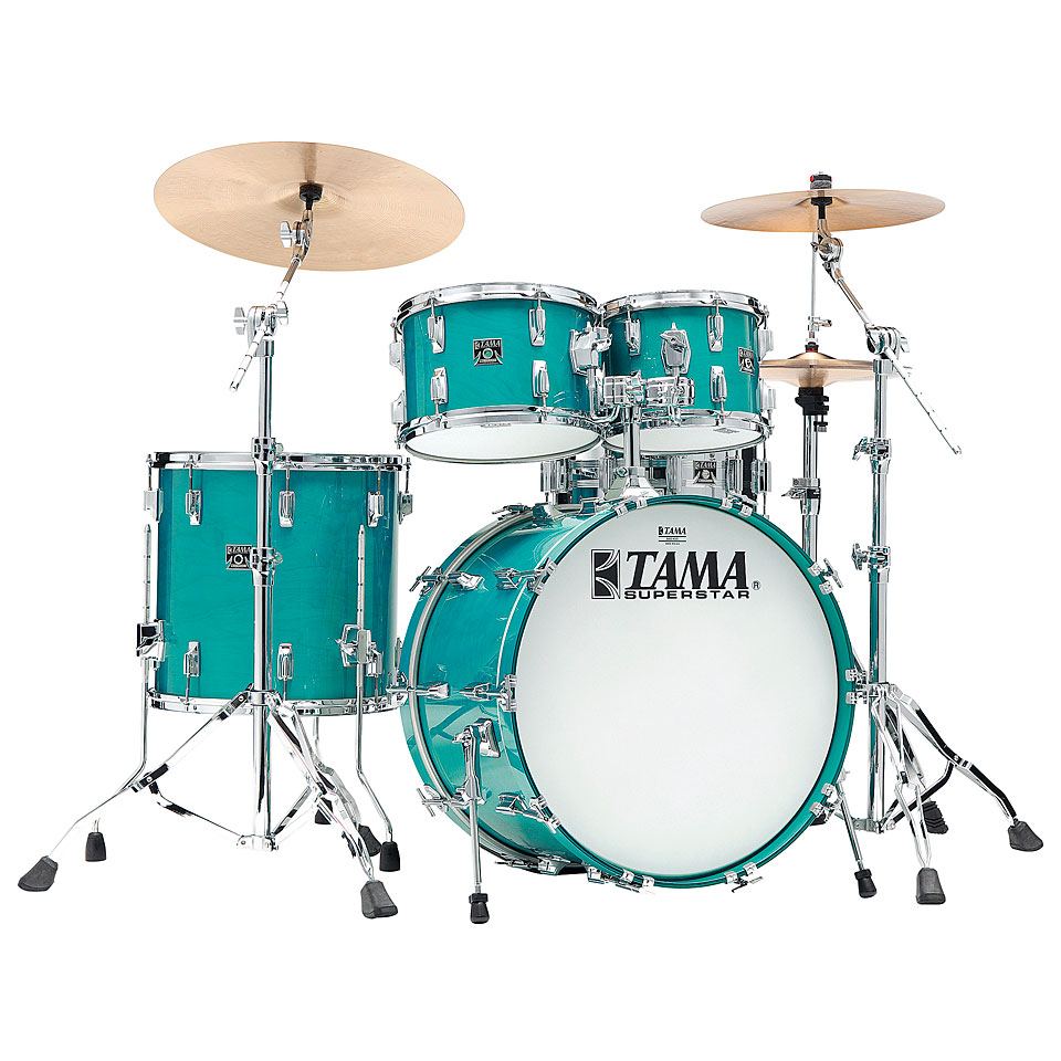 Tama Superstar Reissue SU42RS-AQM 22" Aqua Marine Shell Schlagzeug von Tama