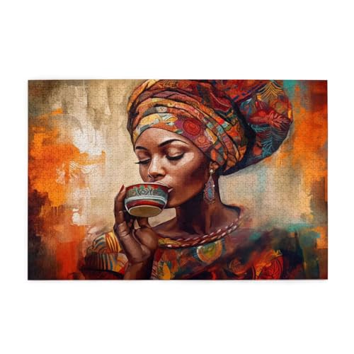 Abstrakt Puzzle 2000 Teile Erwachsene Frau, Puzzles mit Verpackung Box und Poster, Lustig Stress Abbauen Familien Unterhaltungsspiele für Raumdekoration, Kreative Geschenke für Männer/Frauen 1T-616 von Tamalsj