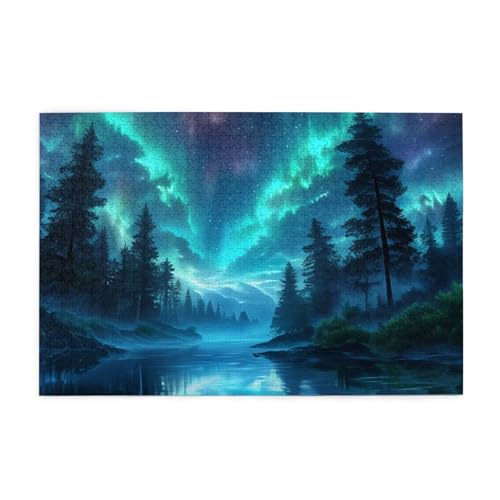Aurora Puzzle 2000 Teile Erwachsene Baum, Puzzles mit Verpackung Box und Poster, Lustig Stress Abbauen Familien Unterhaltungsspiele für Raumdekoration, Kreative Geschenke für Männer/Frauen 1T-1554 von Tamalsj