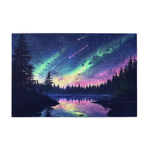 Aurora Puzzle 2000 Teile Erwachsene Norwegen, Puzzles mit Verpackung Box und Poster, Lustig Stress Abbauen Familien Unterhaltungsspiele für Raumdekoration, Kreative Geschenke für Männer/Frauen 1T-1348 Aurora Puzzle 2000 Teile Erwachsene Norwegen, Puzzles mit Verpackung Box und Poster, Lustig Stress Abbauen Familien Unterhaltungsspiele für Raumdekoration, Kreative Geschenke für Männer/Frauen 1T-1348 von Tamalsj