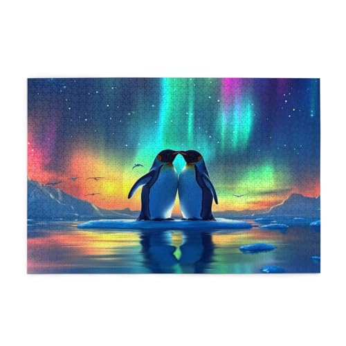 Aurora Puzzle 2000 Teile Erwachsene Pinguin, Puzzles mit Verpackung Box und Poster, Lustig Stress Abbauen Familien Unterhaltungsspiele für Raumdekoration, Kreative Geschenke für Männer/Frauen 1T-1536 von Tamalsj