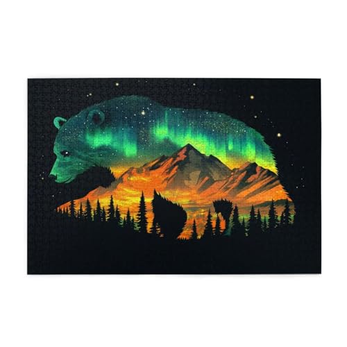Aurora Puzzle 2000 Teile Erwachsene Tragen, Puzzles mit Verpackung Box und Poster, Lustig Stress Abbauen Familien Unterhaltungsspiele für Raumdekoration, Kreative Geschenke für Männer/Frauen 1T-619 von Tamalsj
