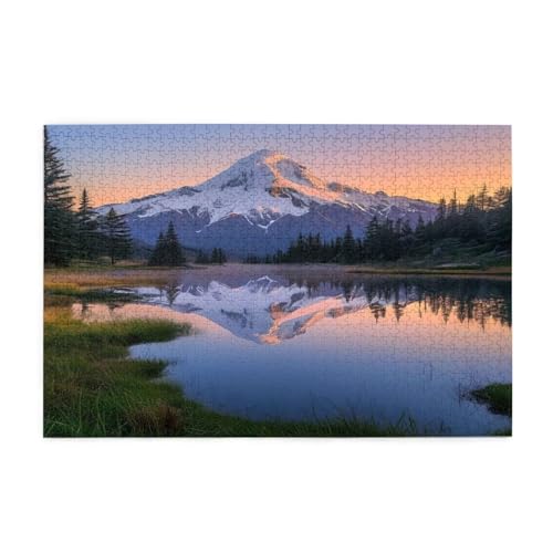Berg Puzzle 2000 Teile Erwachsene See, Puzzles mit Verpackung Box und Poster, Lustig Stress Abbauen Familien Unterhaltungsspiele für Raumdekoration, Kreative Geschenke für Männer/Frauen 1T-2107 von Tamalsj