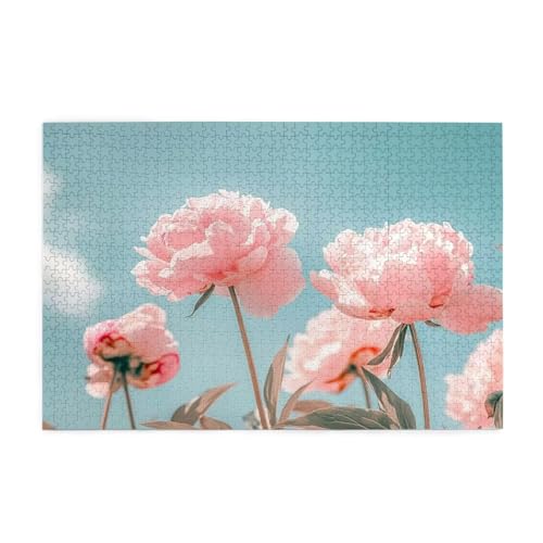 Blume Puzzle 1000 Teile Erwachsene Landschaft, Puzzles mit Verpackung Box und Poster, Lustig Stress Abbauen Familien Unterhaltungsspiele für Raumdekoration, Kreative Geschenke für Männer/Frauen 1T-525 von Tamalsj