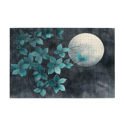 Blume Puzzle 2000 Teile Erwachsene Mond, Puzzles mit Verpackung Box und Poster, Lustig Stress Abbauen Familien Unterhaltungsspiele für Raumdekoration, Kreative Geschenke für Männer/Frauen 1T-364 von Tamalsj