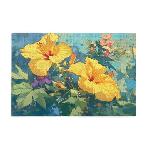 Blume Puzzle 2000 Teile Erwachsene Sicht, Puzzles mit Verpackung Box und Poster, Lustig Stress Abbauen Familien Unterhaltungsspiele für Raumdekoration, Kreative Geschenke für Männer/Frauen 1T-1176 von Tamalsj