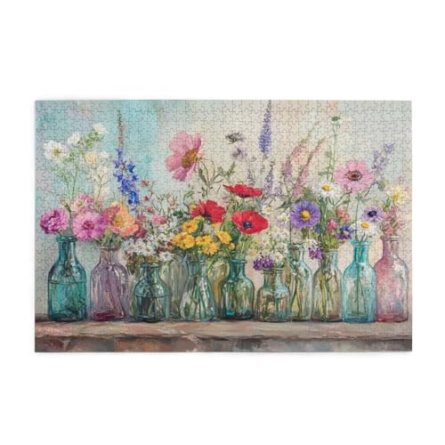 Bunt Puzzle 2000 Teile Erwachsene Blume, Puzzles mit Verpackung Box und Poster, Lustig Stress Abbauen Familien Unterhaltungsspiele für Raumdekoration, Kreative Geschenke für Männer/Frauen 1T-363 Bunt Puzzle 2000 Teile Erwachsene Blume, Puzzles mit Verpackung Box und Poster, Lustig Stress Abbauen Familien Unterhaltungsspiele für Raumdekoration, Kreative Geschenke für Männer/Frauen 1T-363 von Tamalsj