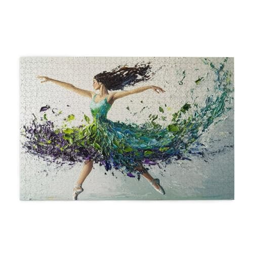 Frau Puzzle 4000 Teile Erwachsene Ballett, Puzzles mit Verpackung Box und Poster, Lustig Stress Abbauen Familien Unterhaltungsspiele für Raumdekoration, Kreative Geschenke für Männer/Frauen 1T-958 von Tamalsj