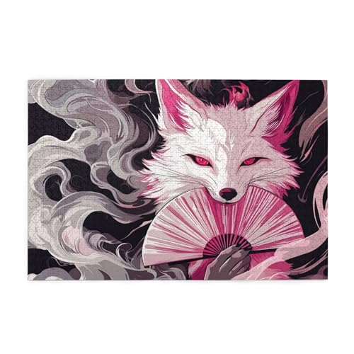 Fuchs Puzzle 1000 Teile Erwachsene Traum, Puzzles mit Verpackung Box und Poster, Lustig Stress Abbauen Familien Unterhaltungsspiele für Raumdekoration, Kreative Geschenke für Männer/Frauen 1T-1322 von Tamalsj