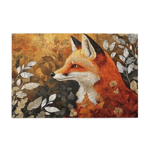 Fuchs Puzzle 2000 Teile Erwachsene Landschaft, Puzzles mit Verpackung Box und Poster, Lustig Stress Abbauen Familien Unterhaltungsspiele für Raumdekoration, Kreative Geschenke für Männer/Frauen 1T-315 von Tamalsj