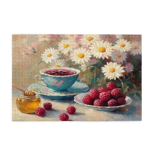 Gänseblümchen Puzzle 4000 Teile Erwachsene Obst, Puzzles mit Verpackung Box und Poster, Lustig Stress Abbauen Familien Unterhaltungsspiele, Kreative Geschenke für Männer/Frauen Raumdekoration 1T-939 von Tamalsj