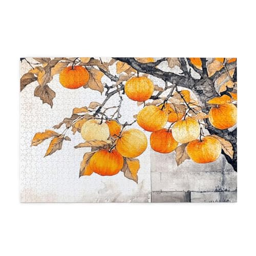 Herbst Puzzle 1000 Teile Erwachsene Baum, Puzzles mit Verpackung Box und Poster, Lustig Stress Abbauen Familien Unterhaltungsspiele für Raumdekoration, Kreative Geschenke für Männer/Frauen 1T-61 von Tamalsj