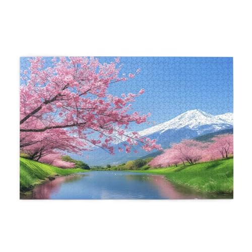 Japan Puzzle 2000 Teile Erwachsene Berg, Puzzles mit Verpackung Box und Poster, Lustig Stress Abbauen Familien Unterhaltungsspiele für Raumdekoration, Kreative Geschenke für Männer/Frauen 1T-1965 von Tamalsj