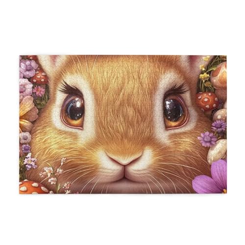 Kaninchen Puzzle 4000 Teile Erwachsene Ostern, Puzzles mit Verpackung Box und Poster, Lustig Stress Abbauen Familien Unterhaltungsspiele für Raumdekoration, Kreative Geschenke für Männer/Frauen 1T-528 von Tamalsj