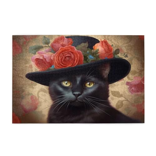 Katze Puzzle 1000 Teile Erwachsene Rose, Puzzles mit Verpackung Box und Poster, Lustig Stress Abbauen Familien Unterhaltungsspiele für Raumdekoration, Kreative Geschenke für Männer/Frauen 1T-567 Katze Puzzle 1000 Teile Erwachsene Rose, Puzzles mit Verpackung Box und Poster, Lustig Stress Abbauen Familien Unterhaltungsspiele für Raumdekoration, Kreative Geschenke für Männer/Frauen 1T-567 von Tamalsj