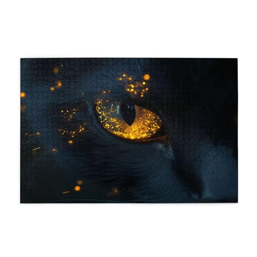 Katze Puzzle 2000 Teile Erwachsene Auge, Puzzles mit Verpackung Box und Poster, Lustig Stress Abbauen Familien Unterhaltungsspiele für Raumdekoration, Kreative Geschenke für Männer/Frauen 1T-524 von Tamalsj