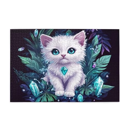 Katze Puzzle 4000 Teile Erwachsene Traum, Puzzles mit Verpackung Box und Poster, Lustig Stress Abbauen Familien Unterhaltungsspiele für Raumdekoration, Kreative Geschenke für Männer/Frauen 1T-1525 von Tamalsj