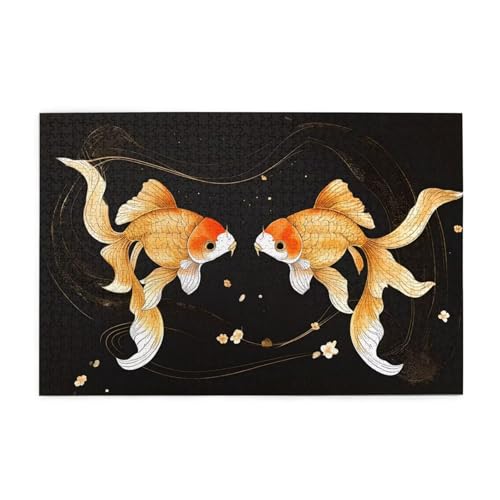 Koi Puzzle 4000 Teile Erwachsene Traum, Puzzles mit Verpackung Box und Poster, Lustig Stress Abbauen Familien Unterhaltungsspiele für Raumdekoration, Kreative Geschenke für Männer/Frauen 1T-1013 von Tamalsj