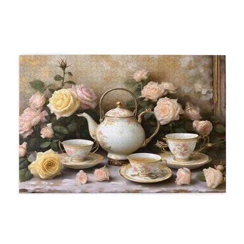 Küche Puzzle 1000 Teile Erwachsene Blume, Puzzles mit Verpackung Box und Poster, Lustig Stress Abbauen Familien Unterhaltungsspiele für Raumdekoration, Kreative Geschenke für Männer/Frauen 1T-1981 von Tamalsj