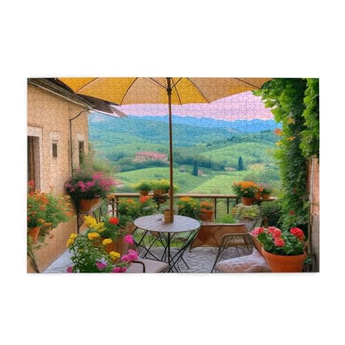 Landschaft Puzzle 1000 Teile Erwachsene Berg, Puzzles mit Verpackung Box und Poster, Lustig Stress Abbauen Familien Unterhaltungsspiele für Raumdekoration, Kreative Geschenke für Männer/Frauen 1T-1068 von Tamalsj