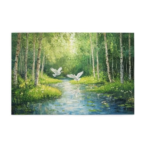 Landschaft Puzzle 2000 Teile Erwachsene Bird, Puzzles mit Verpackung Box und Poster, Lustig Stress Abbauen Familien Unterhaltungsspiele für Raumdekoration, Kreative Geschenke für Männer/Frauen 1T-756 von Tamalsj
