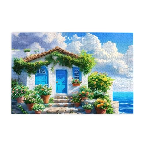 Landschaft Puzzle 2000 Teile Erwachsene Meer, Puzzles mit Verpackung Box und Poster, Lustig Stress Abbauen Familien Unterhaltungsspiele für Raumdekoration, Kreative Geschenke für Männer/Frauen 1T-1956 von Tamalsj