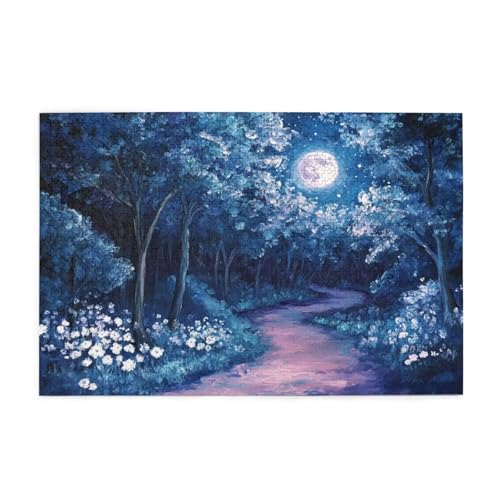 Landschaft Puzzle 2000 Teile Erwachsene Mond, Puzzles mit Verpackung Box und Poster, Lustig Stress Abbauen Familien Unterhaltungsspiele für Raumdekoration, Kreative Geschenke für Männer/Frauen 1T-97 von Tamalsj