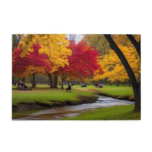 Landschaft Puzzle 4000 Teile Erwachsene Baum, Puzzles mit Verpackung Box und Poster, Lustig Stress Abbauen Familien Unterhaltungsspiele für Raumdekoration, Kreative Geschenke für Männer/Frauen 1T-1008 von Tamalsj