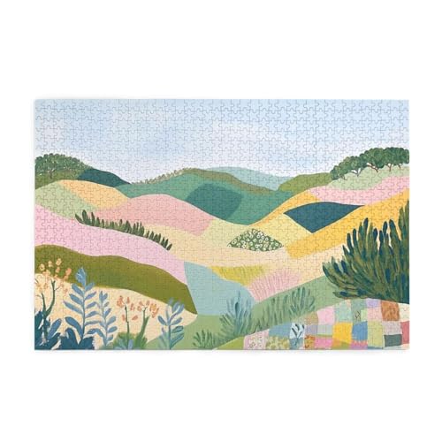 Landschaft Puzzle 4000 Teile Erwachsene Berg, Puzzles mit Verpackung Box und Poster, Lustig Stress Abbauen Familien Unterhaltungsspiele für Raumdekoration, Kreative Geschenke für Männer/Frauen 1T-417 von Tamalsj