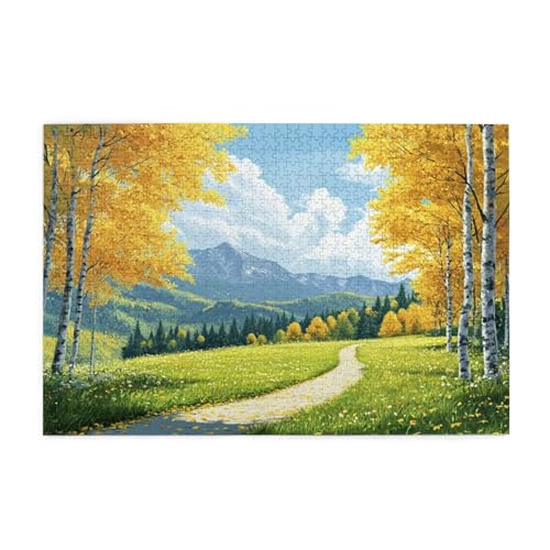 Landschaft Puzzle 4000 Teile Erwachsene Berg, Puzzles mit Verpackung Box und Poster, Lustig Stress Abbauen Familien Unterhaltungsspiele für Raumdekoration, Kreative Geschenke für Männer/Frauen 1T-1184 von Tamalsj