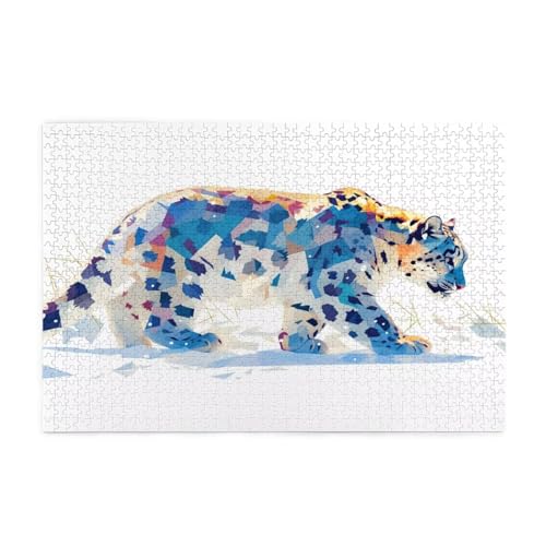 Leopard Puzzle 2000 Teile Erwachsene Tier, Puzzles mit Verpackung Box und Poster, Lustig Stress Abbauen Familien Unterhaltungsspiele für Raumdekoration, Kreative Geschenke für Männer/Frauen 1T-1166 von Tamalsj