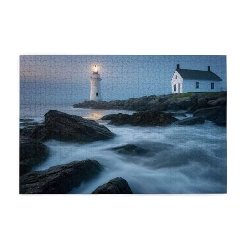 Meer Puzzle 1000 Teile Erwachsene Landschaft, Puzzles mit Verpackung Box und Poster, Lustig Stress Abbauen Familien Unterhaltungsspiele für Raumdekoration, Kreative Geschenke für Männer/Frauen 1T-1961 von Tamalsj
