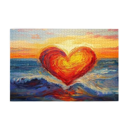 Meer Puzzle 4000 Teile Erwachsene Liebe, Puzzles mit Verpackung Box und Poster, Lustig Stress Abbauen Familien Unterhaltungsspiele für Raumdekoration, Kreative Geschenke für Männer/Frauen 1T-400 von Tamalsj