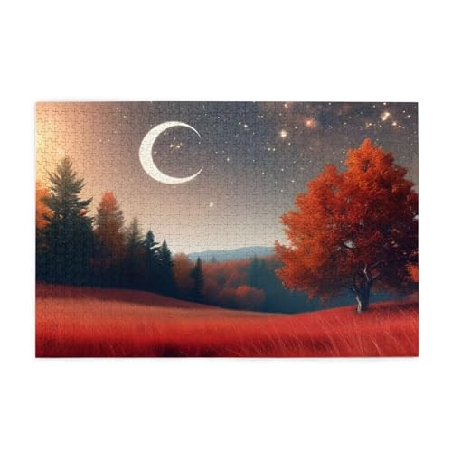 Mond Puzzle 4000 Teile Erwachsene Landschaft, Puzzles mit Verpackung Box und Poster, Lustig Stress Abbauen Familien Unterhaltungsspiele für Raumdekoration, Kreative Geschenke für Männer/Frauen 1T-1919 von Tamalsj