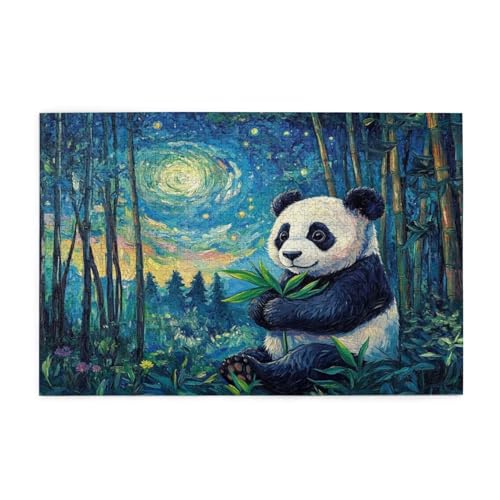 Panda Puzzle 4000 Teile Erwachsene Sternenhimmel, Puzzles mit Verpackung Box und Poster, Lustig Stress Abbauen Familien Unterhaltungsspiele, Kreative Geschenke für Männer/Frauen Raumdekoration 1T-1355 von Tamalsj