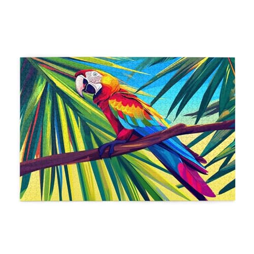 Papagei Puzzle 2000 Teile Erwachsene Landschaft, Puzzles mit Verpackung Box und Poster, Lustig Stress Abbauen Familien Unterhaltungsspiele, Kreative Geschenke für Männer/Frauen Raumdekoration 1T-1126 von Tamalsj