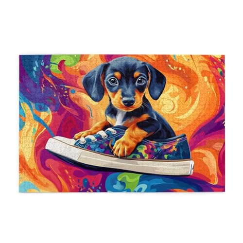 Puzzle 1500 Teile Abstrakt, Hund Holz XXL Puzzle Erwachsene mit Schachtel und Poster, Schwierige, Herausfordernde und Interessant Spiele für Anfänger, Männer/Frauen Wohndekoration Geschenke 1T-1331 Puzzle 1500 Teile Abstrakt, Hund Holz XXL Puzzle Erwachsene mit Schachtel und Poster, Schwierige, Herausfordernde und Interessant Spiele für Anfänger, Männer/Frauen Wohndekoration Geschenke 1T-1331 von Tamalsj