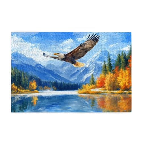 Puzzle 1500 Teile Adler, Landschaft Holz XXL Puzzle Erwachsene mit Schachtel und Poster, Schwierige, Herausfordernde und Interessant Spiele für Anfänger, Männer/Frauen Wohndekoration Geschenke 1T-114 Puzzle 1500 Teile Adler, Landschaft Holz XXL Puzzle Erwachsene mit Schachtel und Poster, Schwierige, Herausfordernde und Interessant Spiele für Anfänger, Männer/Frauen Wohndekoration Geschenke 1T-114 von Tamalsj