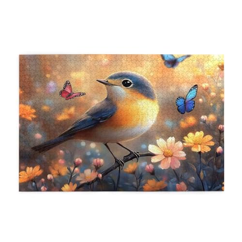 Puzzle 1500 Teile Bird, Schmetterling Holz XXL Puzzle Erwachsene mit Schachtel und Poster, Schwierige, Herausfordernde und Interessant Spiele für Anfänger, Frauen Wohndekoration Geschenke 1T-1526 Puzzle 1500 Teile Bird, Schmetterling Holz XXL Puzzle Erwachsene mit Schachtel und Poster, Schwierige, Herausfordernde und Interessant Spiele für Anfänger, Frauen Wohndekoration Geschenke 1T-1526 von Tamalsj