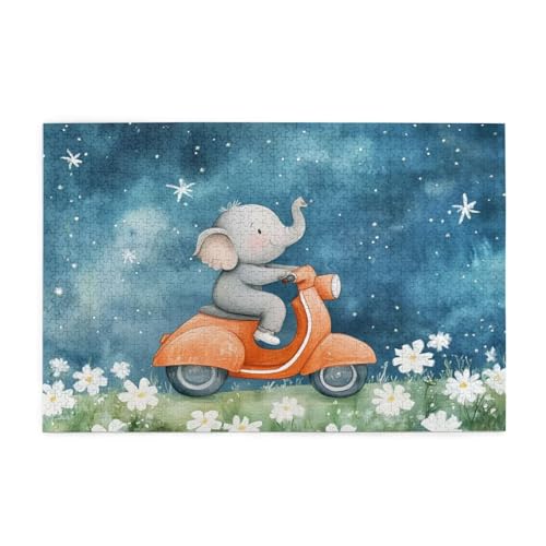 Puzzle 1500 Teile Blume, Elefant Holz XXL Puzzle Erwachsene mit Schachtel und Poster, Schwierige, Herausfordernde und Interessant Spiele für Anfänger, Männer/Frauen Wohndekoration Geschenke 1T-1641 Puzzle 1500 Teile Blume, Elefant Holz XXL Puzzle Erwachsene mit Schachtel und Poster, Schwierige, Herausfordernde und Interessant Spiele für Anfänger, Männer/Frauen Wohndekoration Geschenke 1T-1641 von Tamalsj