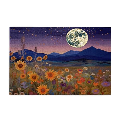 Puzzle 1500 Teile Blume, Mond Holz XXL Puzzle Erwachsene mit Schachtel und Poster, Schwierige, Herausfordernde und Interessant Spiele für Anfänger, Geschenke für Männer/Frauen Wohndekoration 1T-373 Puzzle 1500 Teile Blume, Mond Holz XXL Puzzle Erwachsene mit Schachtel und Poster, Schwierige, Herausfordernde und Interessant Spiele für Anfänger, Geschenke für Männer/Frauen Wohndekoration 1T-373 von Tamalsj