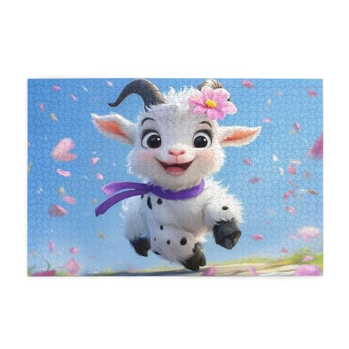 Puzzle 1500 Teile Blume, Schaf Holz XXL Puzzle Erwachsene mit Schachtel und Poster, Schwierige, Herausfordernde und Interessant Spiele für Anfänger, Geschenke für Männer/Frauen Wohndekoration 1T-136 Puzzle 1500 Teile Blume, Schaf Holz XXL Puzzle Erwachsene mit Schachtel und Poster, Schwierige, Herausfordernde und Interessant Spiele für Anfänger, Geschenke für Männer/Frauen Wohndekoration 1T-136 von Tamalsj