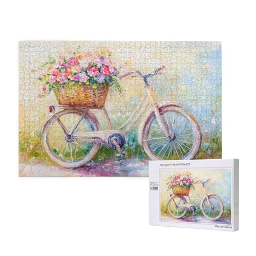 Puzzle 1500 Teile Blume Klassische Puzzles für Erwachsene Fahrrad Anspruchsvolles und Lustig Kreatives Unterhaltungsspiel, Holzpuzzle für Erwachsene Als Geburtstags Feiertage Geschenk fur Frauen 2T-89 Puzzle 1500 Teile Blume Klassische Puzzles für Erwachsene Fahrrad Anspruchsvolles und Lustig Kreatives Unterhaltungsspiel, Holzpuzzle für Erwachsene Als Geburtstags Feiertage Geschenk fur Frauen 2T-89 von Tamalsj