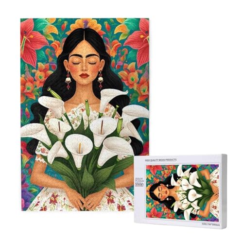 Puzzle 1500 Teile Blume Klassische Puzzles für Erwachsene Frau Anspruchsvolles und Lustig Kreatives Unterhaltungsspiel, Holzpuzzle für Erwachsene Als Geburtstags Feiertage Geschenk fur Frauen 2T-1528 von Tamalsj